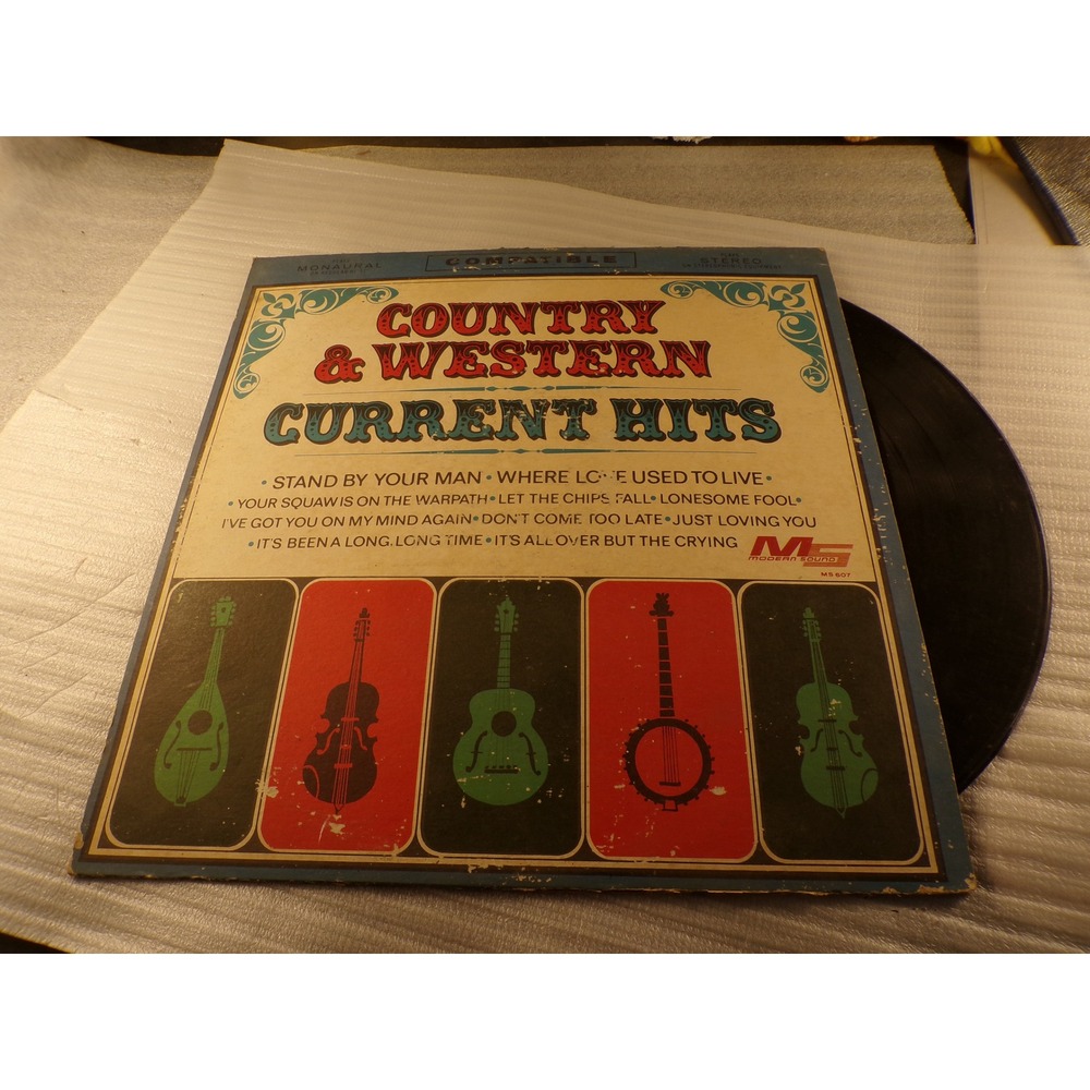Modern Sound MS 607 Country & Western Current Hits Vinyl LP Nashville Recording